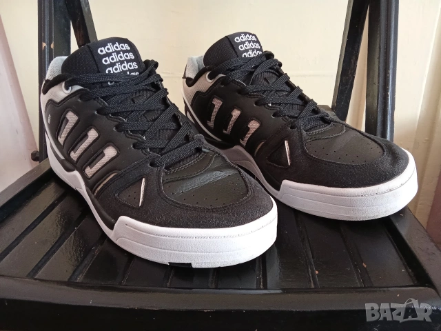 43 1/3 Adidas Midcity Low Адидас мъжки кецове маратонки обувки черни бели