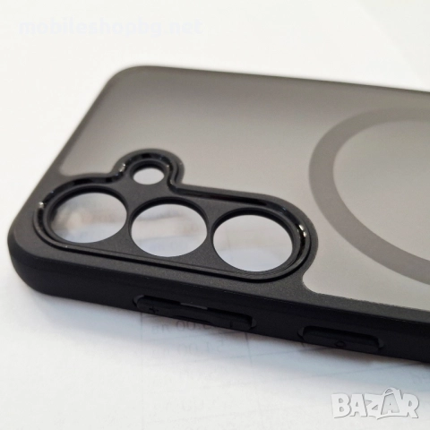 Samsung Galaxy S25 кейс MagSafe матов с черен ринг и борд , снимка 3 - Калъфи, кейсове - 52477682