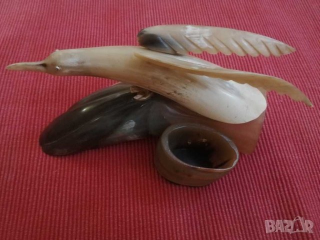 Статуетка от рог и кост. , снимка 6 - Антикварни и старинни предмети - 30136472