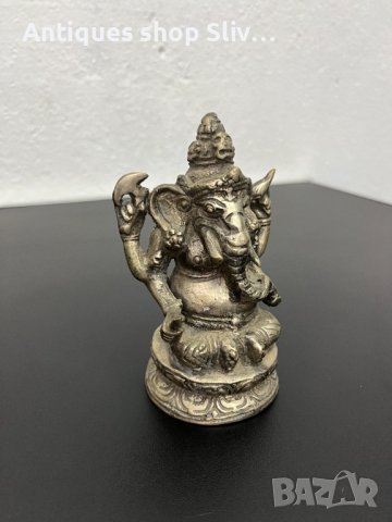Тибетска метална фигура на Ганеша / Буда / будизъм. №5085, снимка 2 - Колекции - 44294465