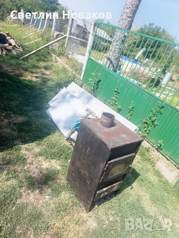 Камина с водна риза, радиатори,помпа и юпс за 280евро