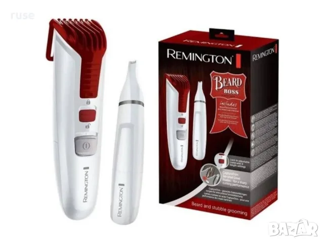 НОВ! Комплект Тример за Брада, Нос и Уши Remington Beard Boss MB4124GP (Лимитиран)