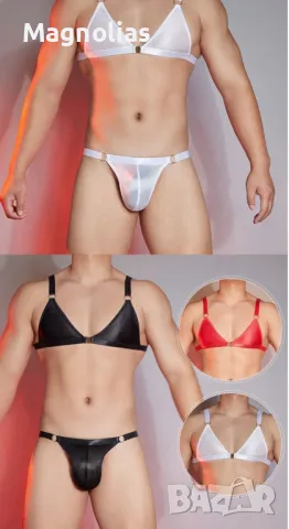 Мъжки комплект бельо Sissy Sheer Bralette   Топ  Бельо, снимка 6 - Бельо - 48550604
