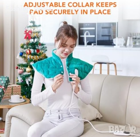 Нова Електрическа Топлинна яка за Гръб и Врат с Карбонови Влакна 57x58см, снимка 2 - Други - 42776143