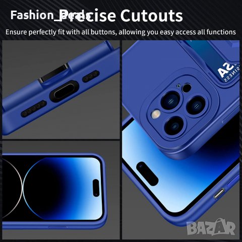 Нов удобен калъф / кейс / гръб за iPhone 14 Pro 6,1 инча Айфон с стойка Държач място за карта, снимка 7 - Калъфи, кейсове - 38438568