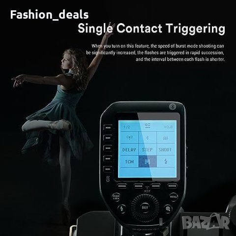 Нов Безжичен тригер за светкавица за камера Fuji Трансмитер TCM функция, снимка 8 - Чанти, стативи, аксесоари - 42510082