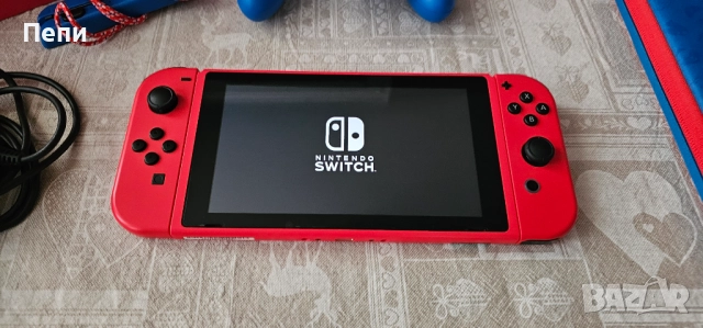 Nintendo Switch - Mario Red & Blue (SPECIAL EDITION) +128GB карта, снимка 8 - Nintendo конзоли - 52985156