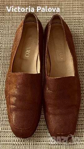 Уникални италиански Vintage лоуфъри RRARO (Vero Cuoio) om естествена екзотична кожа.Размер 39, снимка 10 - Дамски ежедневни обувки - 55968742