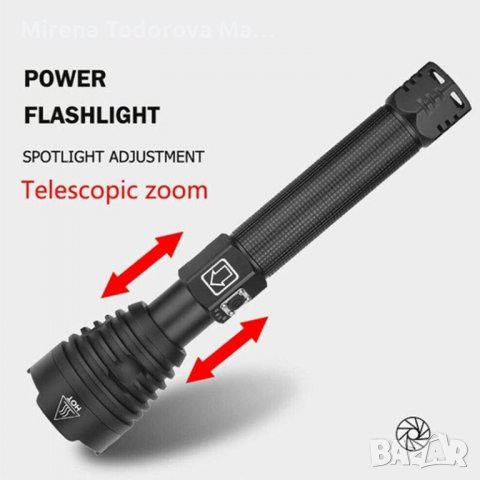 Фенерче Най-мощното,LED светлина,Акумулаторна USB батерия, снимка 10 - Къмпинг осветление - 37801303