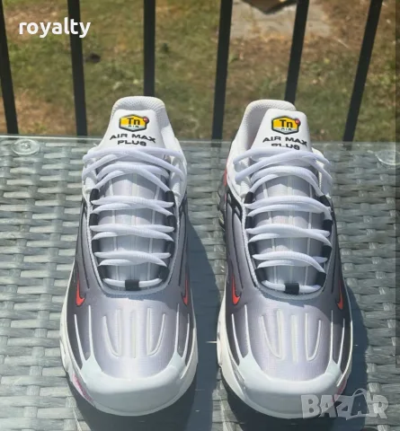 Nike Air Max TN 3 Plus White/Black/Red Нови Мъжки Маратонки Найк , снимка 2 - Маратонки - 56131314
