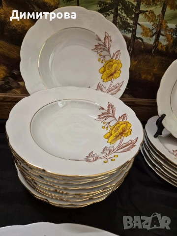 Сервиз за хранене, Cmielow Poland , снимка 6 - Сервизи - 54287475