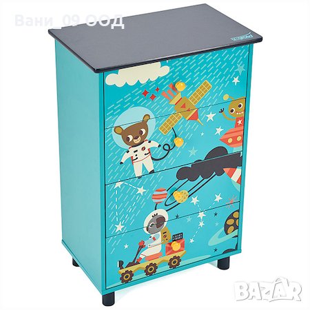 Дървен детски скрин за принадлежности, снимка 4 - Скринове - 39603408