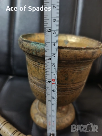 Голям Бронзов Хаван Страхотен Звън, снимка 3 - Антикварни и старинни предмети - 53323563