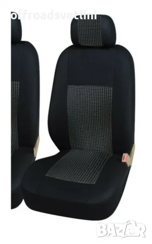 Серия LUX Черни Калъфи за седалки 2+1 за бусове Mercedes Vito Sprinter, снимка 3 - Аксесоари и консумативи - 48043197