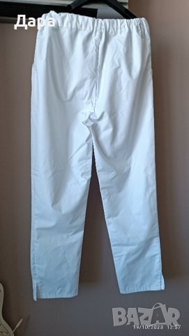 Дамски медицински панталон. Бял. Размер М/  L, снимка 2 - Панталони - 42640747