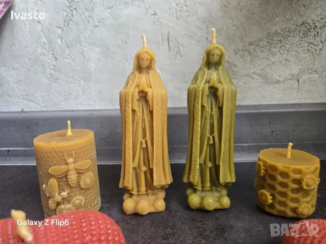 свещи от чист пчелен восък , снимка 4 - Декорация за дома - 56518388