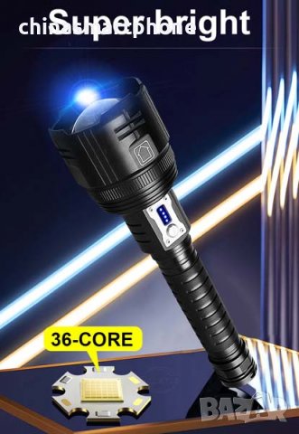 Фенер за лов, прожектор 15000LM, снимка 14 - Оборудване и аксесоари за оръжия - 39995429