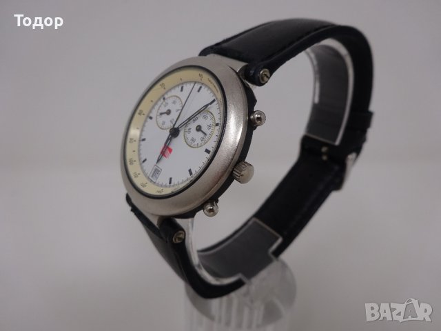 Швейцарски мъжки кварцов часовник хронограф, снимка 3 - Мъжки - 40823434