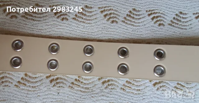 Дамски бежов кожен колан , снимка 3 - Колани - 47345310