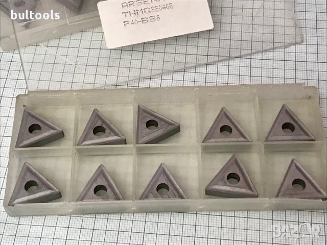 10 бр. твърдосплавни пластини TNMG 220408 P40 български, снимка 3 - Други инструменти - 35607230