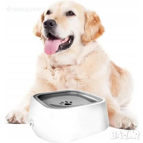 4413 Неразливаща се купа за вода за домашни любимци с плаваща дъска, снимка 7 - За кучета - 48877509