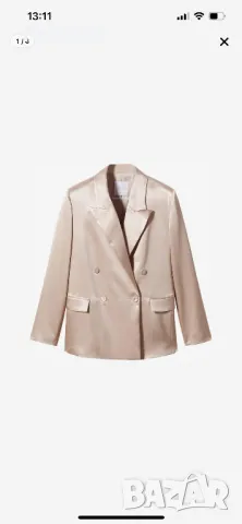 Нов блейзър Mango xs сатен, снимка 3 - Сака - 50040960