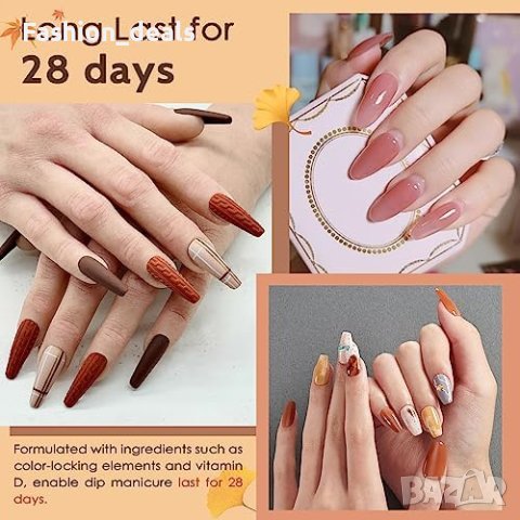 Нов комплект декорация пудра топ лак за нокти Жени Маникюр Подарък, снимка 7 - Продукти за маникюр - 42349521