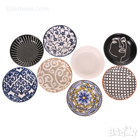 Керамична чиния 9.5 см, различни дизайни