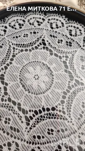 Посребрен поднос с двойно стъклено дъно и дантела, снимка 6 - Аксесоари за кухня - 50346585