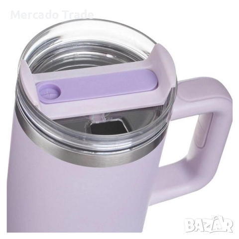 Метална термочаша с капак Mercado Trade, 900мл., Различни цветове, снимка 4 - Чаши - 51554748