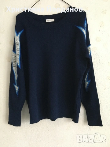 Sandro, плътна блуза/пуловер със светкавици, снимка 3 - Блузи с дълъг ръкав и пуловери - 53079131