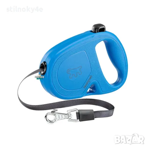 Ferplast FLIPPY TAPE Автоматичен повод за куче с лента в син цвят Кучешки автоматични поводи с лента