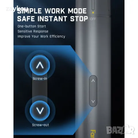 Акумулаторен електрически винтоверт Fanttik S1 Pro, снимка 9 - Винтоверти - 49788811