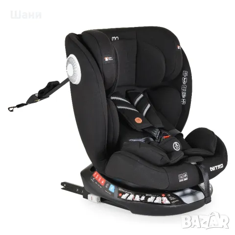 Стол за кола Nitro 360° с Isofix черен

, снимка 1
