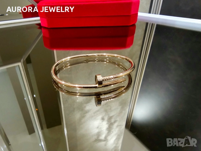 CARTIER Nail Juste un Clou Small Thin Rose Gold Гривна Пирон, снимка 3 - Гривни - 52830672