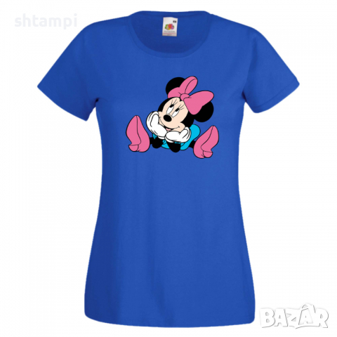 Дамска тениска Minnie Mouse 5 Подарък,Изненада,Рожден ден,, снимка 2 - Тениски - 36530772