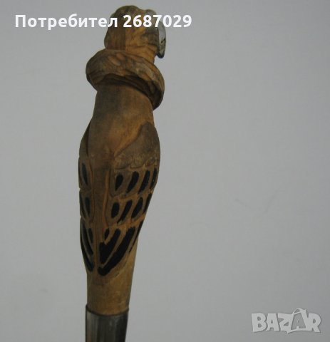Бастуни: с орел дърворезба, стар, стари бастуни, 90 см, 1 м., снимка 5 - Други ценни предмети - 29731766