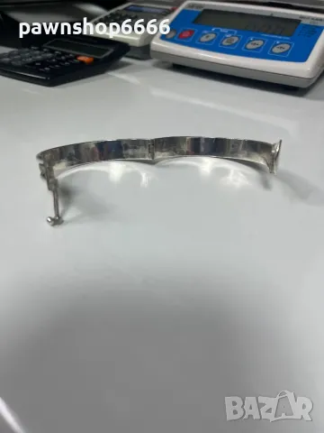 Уникална сребърна гривна – ръчна изработка, проба 800, снимка 16 - Гривни - 49532045