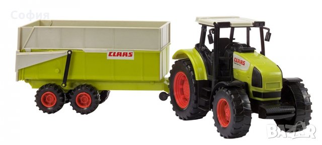 Dickie Toys - Трактор с подвижно ремарке-самосвал Claas Ares Set, 53 cm,, снимка 2 - Коли, камиони, мотори, писти - 31211130