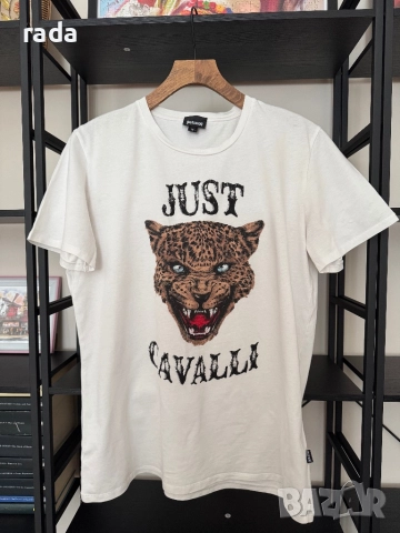 Тениска Just Cavalli, размер М, снимка 2 - Тениски - 51633116