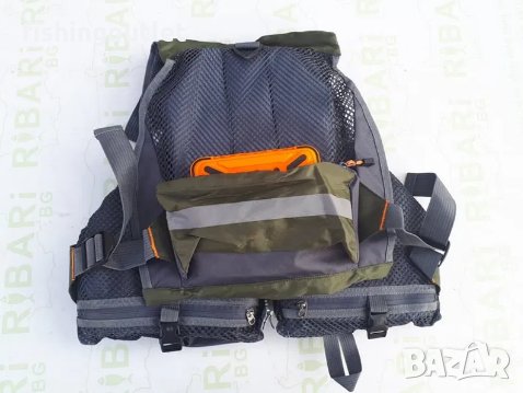  Спининг елек и спасителна жилетка - 2 в 1 ! Регулируем с 11 джоба., снимка 8 - Екипировка - 30898258