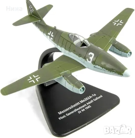 Oxford Diecast Messerschmitt ME 262, Мащаб 1:72, умален модел на самолет АС007, снимка 1 - Колекции - 47355450