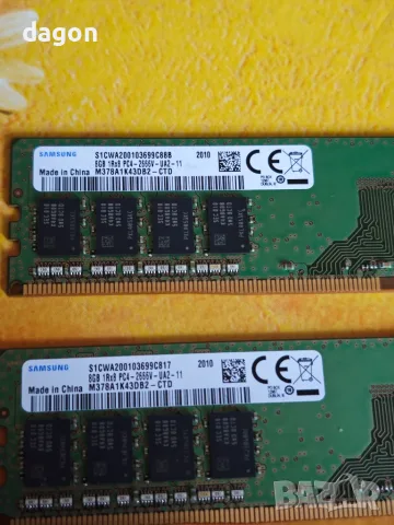 2 броя Samsung 8GB DDR4 2666MHz M378A1K43DB2