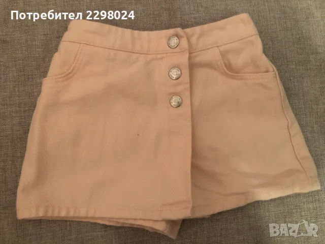 Детска дънкова пола-панталон 