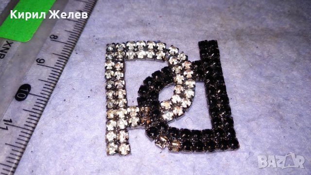 СРЕБРИСТА КРИСТАЛНА МОДНА АРТ - АПЛИКАЦИЯ ЕМБЛЕМА 34565