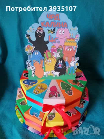 Картонена торта Майнкрафт, снимка 3 - Други - 52079928
