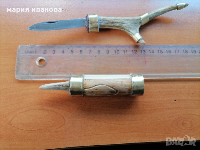 Ножка с еленов рог, снимка 4 - Ножове - 54241775