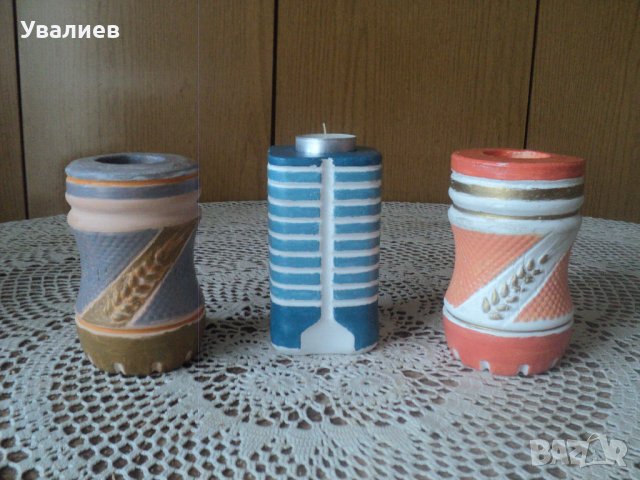 Свещници от алабастър / гипс/, снимка 7 - Други стоки за дома - 37762586