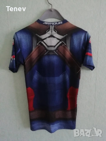 Under Armour Captain America The Avengers Compression Marvel Civil War оригинална нова тениска мъжка, снимка 2 - Тениски - 42278999
