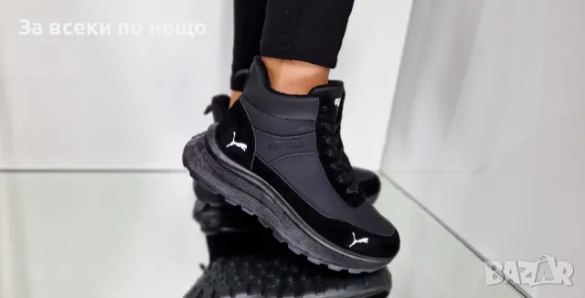 Дамски черни маратонки Puma, снимка 3 - Маратонки - 48289136